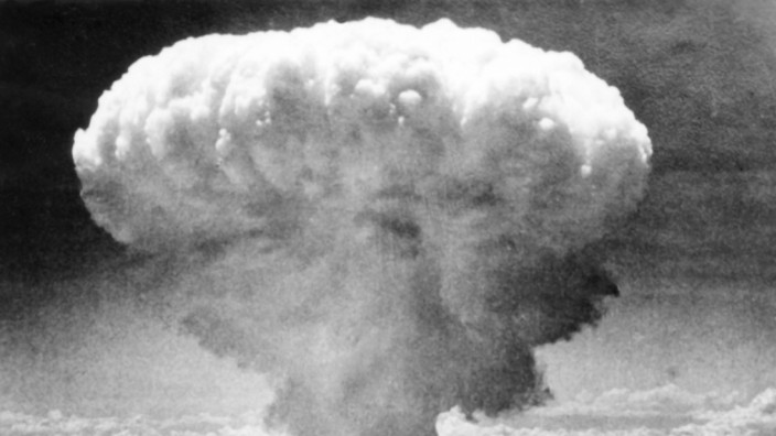 Angst vor Atomkrieg: Explosion der Atombombe über Nagasaki am 9. August 1945.