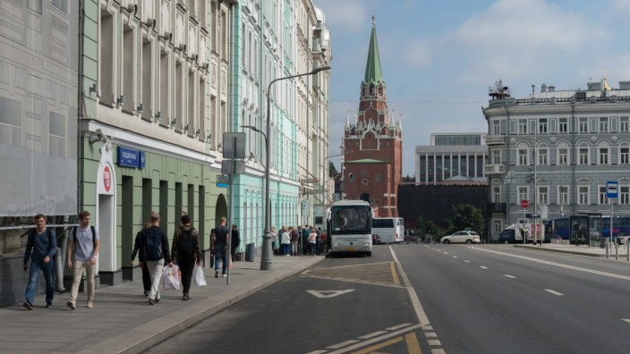 Russland: Die Börse in Moskau: Ausländer dürften hier erst ab 1. April wieder handeln.