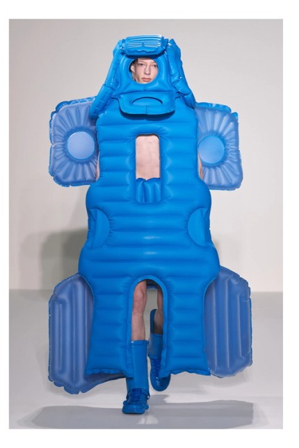 Inflatable fashion: what is it?  You can ask yourself this question with this design by Craig Green.