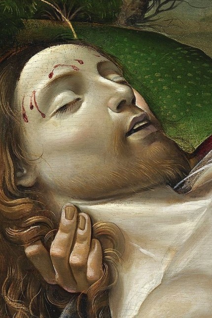 Neues Ausstellungsformat: Die Realität des Todes: Raffaellino zeigt Christus bleich, leichenstarr ausgestreckt und mit offenem Mund.