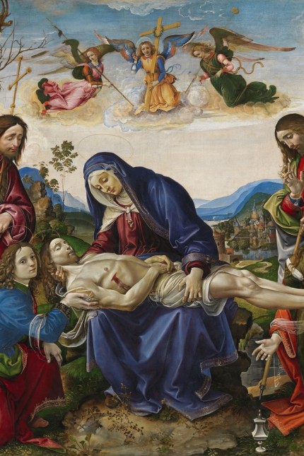 Neues Ausstellungsformat: Ein Meisterwerk, das lange im Depot schlummerte: Nach aufwendiger Restaurierung hat Raffaellino del Garbos "Beweinung Christi" (um 1500) seine ausgewogene, beeindruckende Farbigkeit zurückerhalten.
