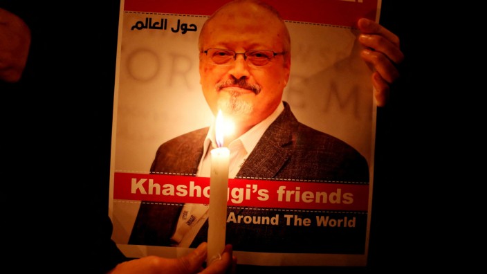 Journalistenmorde: Proteste in Istanbul nach der Ermordung des Regimekritikers Jamal Khashoggi im saudi-arabischen Konsulat im Oktober 2018.