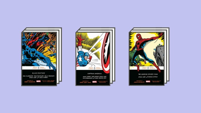 Marvel-Comics werden Klassiker: Demnächst auch mit Goldschnitt: Sonderausgaben der Marvel-Comics "Black Panther", "Captain America" und "Spider-Man" erscheinen in der Klassiker-Reihe des Penguin-Verlags.