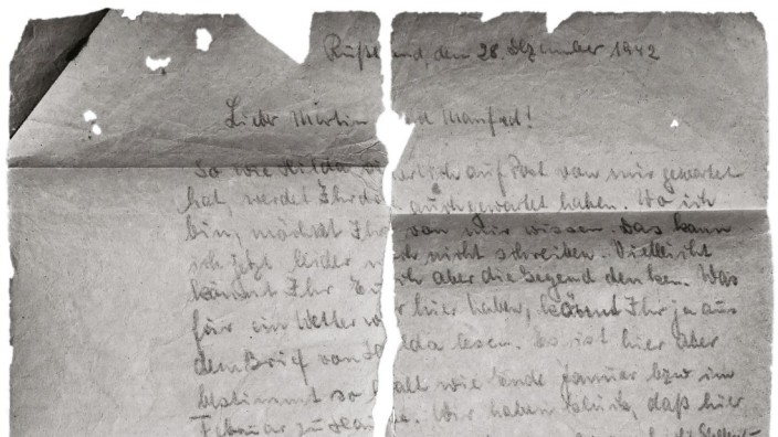 Erinnerungskultur: Ein Brief des 19-jährigen Bruno Gawlick aus dem Jahr 1942 wurde mit zur Grundlage für die Komposition von dessen Neffen Ralf Yusuf Gawlick.
