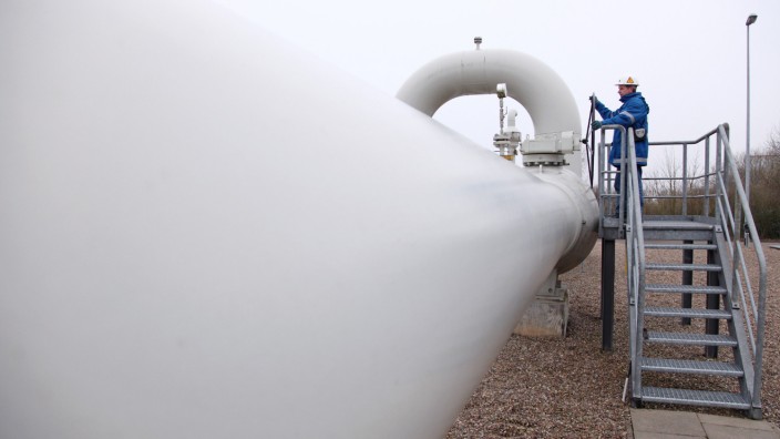 Gasversorgung: Eine Pipeline auf dem Gelände von Wingas im niedersächsischen Rehden. Das Unternehmen gehört zu Gazprom Germania.