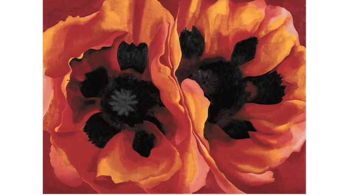 Ausstellung Georgia O'Keeffe: Die Faszination, die bis heute von Georgia O'Keeffes Naturbildern ausgeht, wie "Orientalische Mohnblumen (Oriental Poppies)" (1927), ist ungebrochen.