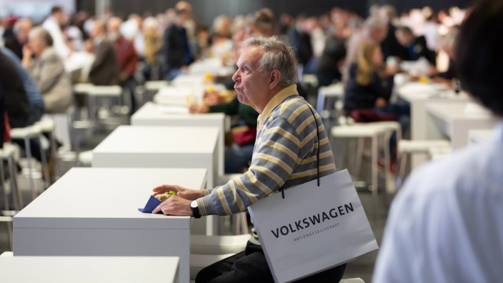 Aktionärsdemokratie: Bilder, die künftig der Vergangenheit angehören? Aktionäre auf der Volkswagen-Hauptversammlung 2018 in Berlin.