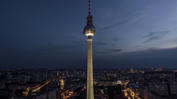 Der Fernsehturm in Berlin