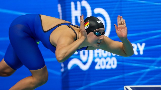 Schwimmen: "Ich habe es genossen, mit den Besten zu racen, und wollte das 2022 auch wieder tun": DSV-Schwimmerin Kathrin Demler, hier bei der Europameisterschaft in Budapest.