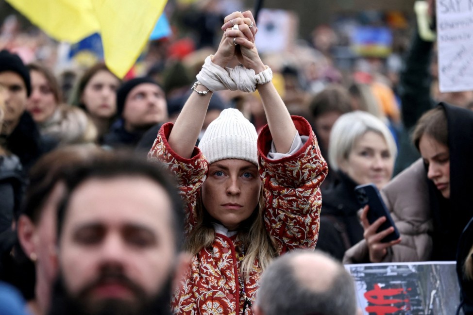 Pro-Ukrainian protest in Berlin