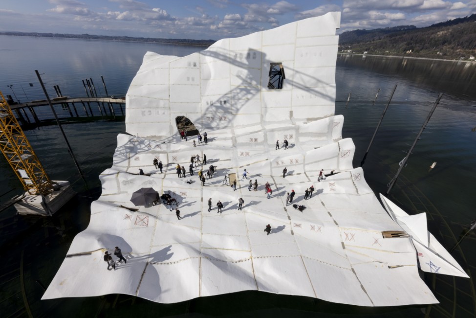Roofing Ceremony For 'Madame Butterfly' At 76th Bregenz Festival