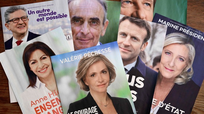 Frankreich: Die zwei rechts sind die Favoriten: Emmanuel Macron und Marine Le Pen.