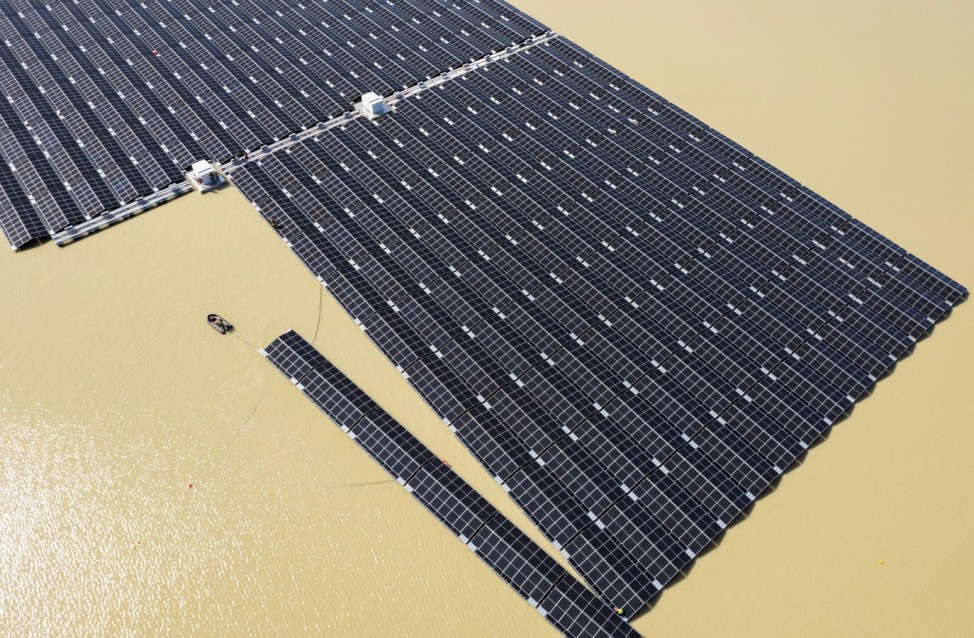 Floating photovoltaic power plant in Haltern am See