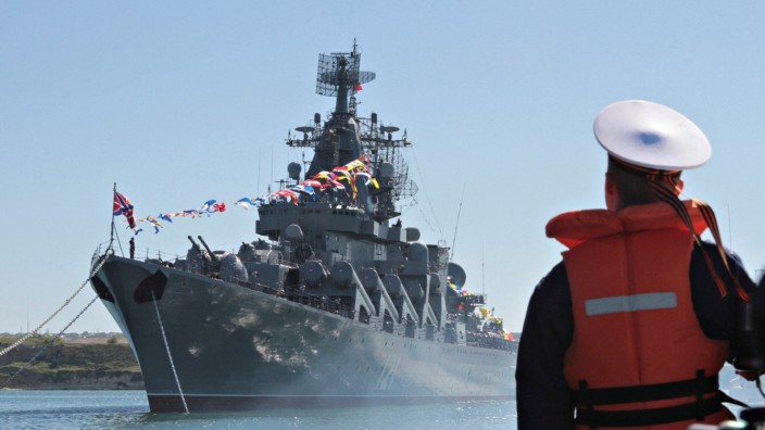 Krieg in der Ukraine: Die "Moskwa" war ein wichtiges Schiff für die russische Marine und bereits im Krieg gegen Georgien im Einsatz.