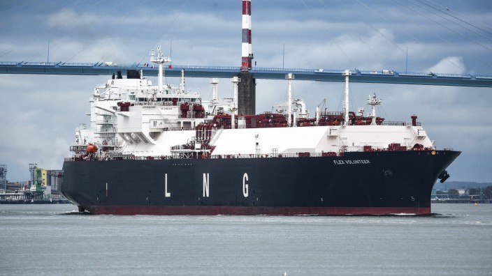 Energieversorgung: Ein Tanker mit Flüssigerdgas (LNG): Kanada will künftig Europa beliefern.