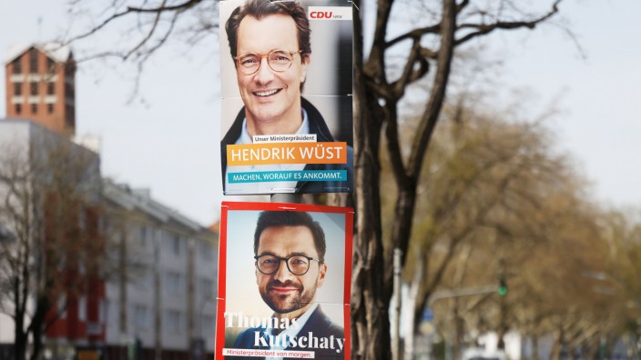 Nordrhein-Westfalen: Wer wird's? Am 15. Mai treten Ministerpräsident Hendrik Wüst (CDU, oben) und SPD-Spitzenkandidat Thomas Kutschaty gegeneinander an.
