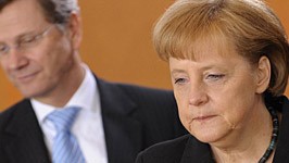 Merkel distanziert sich von Westerwelle Hartz IV ddp