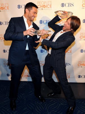 People's Choice Award, Hugh Jackman, Keith Urban; Foto: AFP
