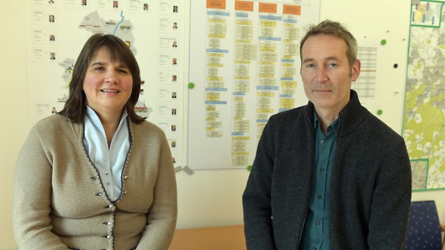 Landtagswahl 2023: Erfolgsverwöhnt: Claudia Köhler aus Unterhaching und der Oberschleißheimer Markus Büchler sind 2018 über die Landesliste der Grünen ins Parlament eingezogen.