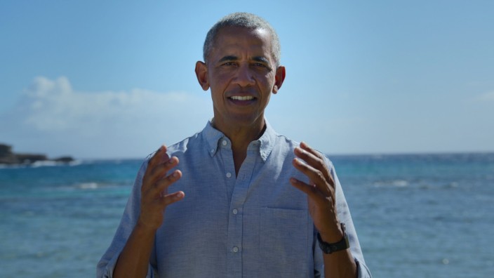 Barack Obama auf Netflix: Casual Friday am Strand: Barack Obama setzt seine Überzeugungskraft jetzt verstärkt für die Natur ein.