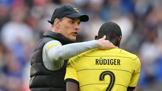 Chelsea: Coach Thomas Tuchel (left) and Antonio Rudiger value each other very much, but are now going their separate ways in the summer.