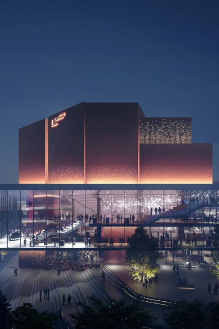 Konzertsaal München: Transparenz statt Trutzburg: So könnte der Gasteig 2030 nach der Sanierung durch das Architekturbüro Henn aussehen.