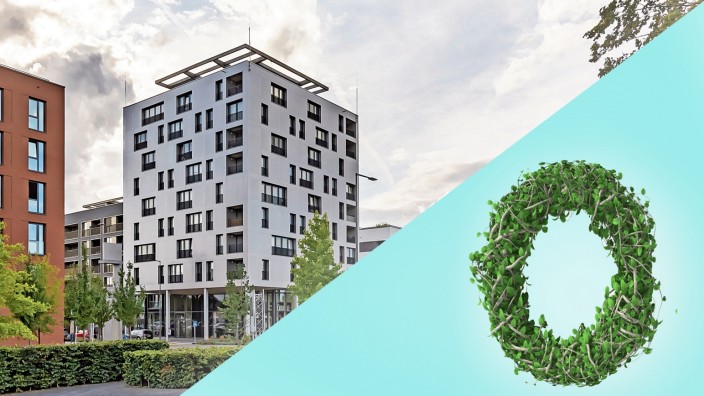 Serie "Die grüne Null": Deutschlands größtes Holzhochhaus Skaio steht in Heilbronn.