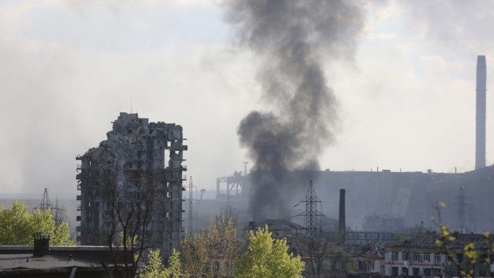 Krieg in der Ukraine: Weiter umkämpft: das Asow-Stahlwerk in Mariupol.