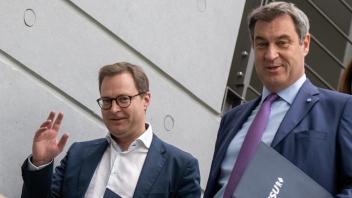 CSU: CSU-Chef Markus Söder und sein neuer Generalsekretär Martin Huber.