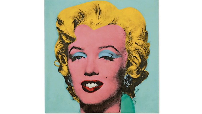 Warhol-Auktion in New York: Eine von einigen: Andy Warhols "Shot Sage Blue Marilyn" (1964).