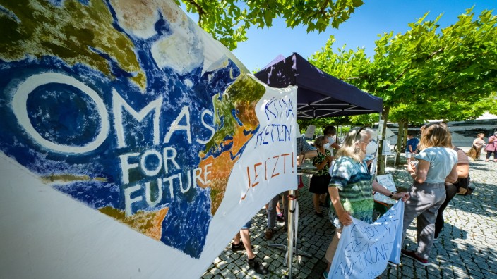 Premiere: Die "Omas For Future" sind auch beim Klimafest wieder dabei.