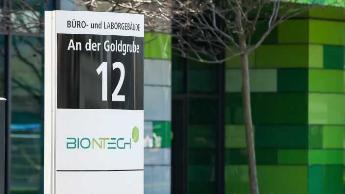 Biontech: Eine berühmte Adresse: An der Goldgrube 12 in Mainz hat Biontech seinen Firmensitz.