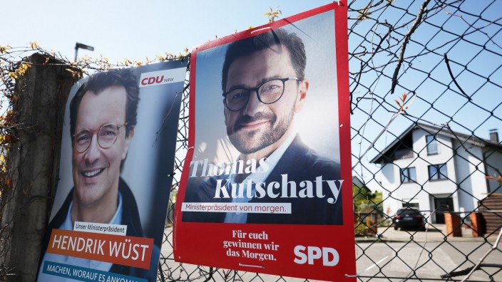 Nordrhein-Westfalen: Die Wahl am nächsten Sonntag in Nordrhein-Westfalen gilt als kleine Bundestagswahl. Hendrik Wüst (CDU) und Thomas Kutschaty (SPD) geben sich als Kümmerer, aber der Krieg in der Ukraine schnürt den lokalen Problemen gerade die Luft ab.