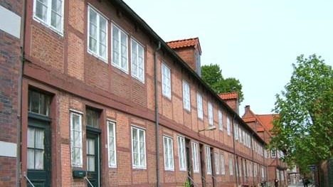 Zu Hamburg: Blick ins ,,Hamburger Gängeviertel''