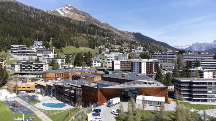 Davos: Das Kongress-Center in Davos. So voll wie in früheren Jahren wird es dieses Mal nicht.