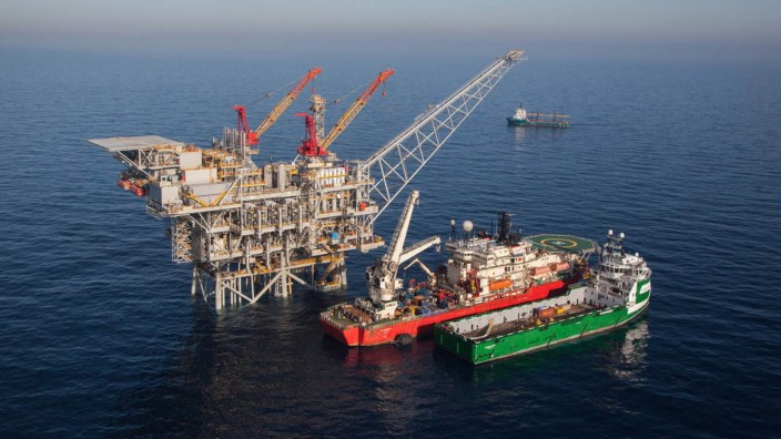 Energie: Rund 90 Kilometer vor der israelischen Küste liegt Tamar, eines der drei Gasfelder, die das Land im Mittelmeer erschlossen hat.