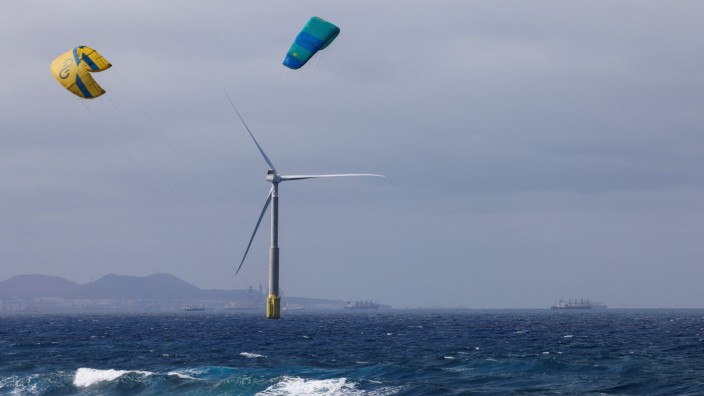 Windenergie: Windrad von Siemens Gamesa vor Gran Canaria.