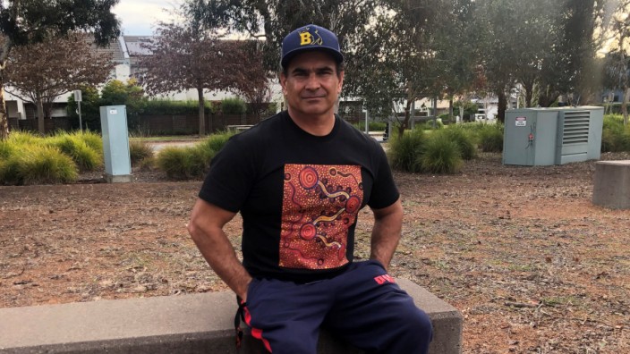 Australien: Richie Allan, Vater von vier Kindern, Ex-Rugby-Profi, Maler und Vorkämpfer für die Rechte der Ureinwohner, sagt: "Unser eigenes Land will nicht, dass wir dazugehören."
