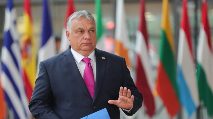EU-Gipfel: "Eine Verständigung wurde erreicht": Ungarns Premierminister Viktor Orbán beim EU-Gipfel in Brüssel.