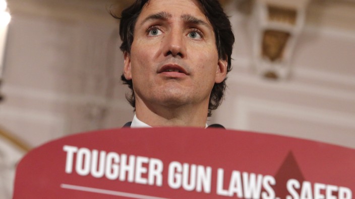 Premierminister Justin Trudeau will ein altes Wahlkampfversprechen einlösen: ein faktisches Verbot von Faustfeuerwaffen.