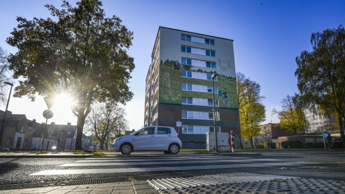 Mieten und Wohnen: Ein Wohnblock von Vonovia in Dortmund