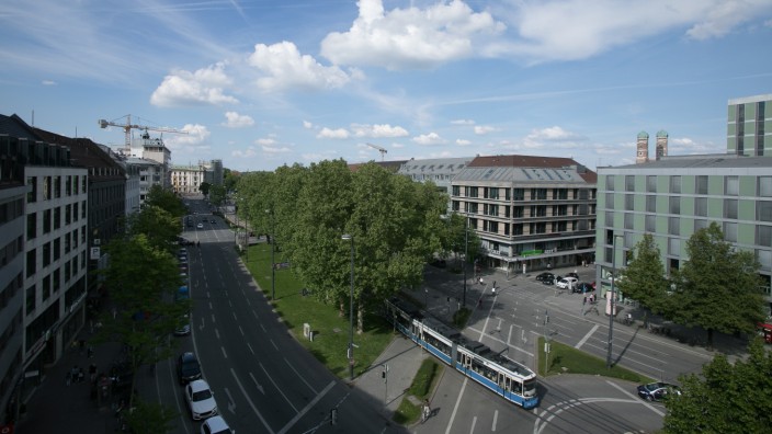 Stadtentwicklungsplan: Weniger Platz für Autos und mehr Grün auf der Sonnenstraße - über diesen Plan wird derzeit viel diskutiert.