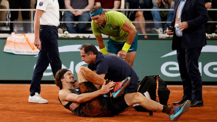 French Open 2022: Alexander Zverev nach seiner Verletzung im Halbfinale