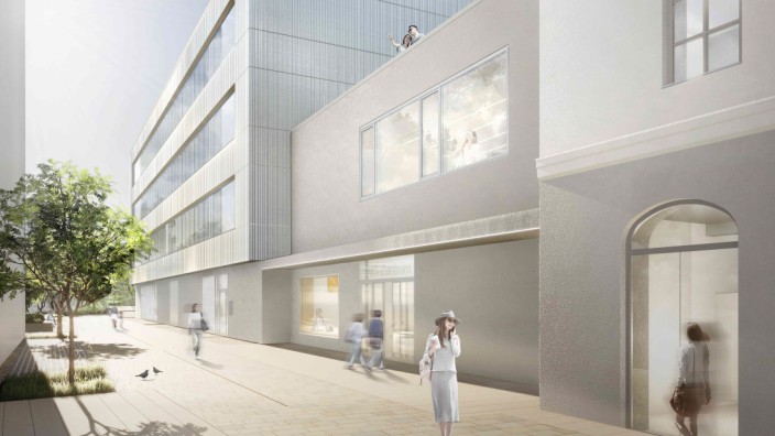 Klinikum rechts der Isar: So soll das geplante MS-Zentrum an der Trogerstraße einmal aussehen, wenn es im Jahr 2025 fertig ist.