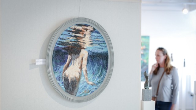 Kunst: "Wasserbilder" hat der Künstler seine Ausstellung betitelt.