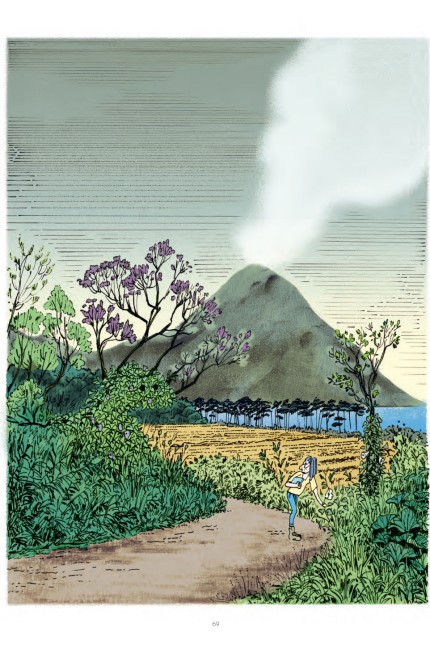 Catherine Meurisse: "Nami und das Meer": Schön und schrecklich: Japans Natur wie sie in "Nami und das Meer" von Catherine Meurisse dargestellt wird.