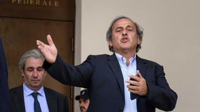 Blatter and Platini trial: The second prominent accused: former UEFA President Michel Platini.