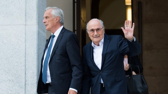 Prozess Blatter/Platini: Angeklagt, sich aber keiner Schuld bewusst: der ehemalige Fifa-Präsident Sepp Blatter.