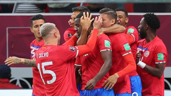 WM-Playoffs: Costa Rica feiert das entscheidende Tor.