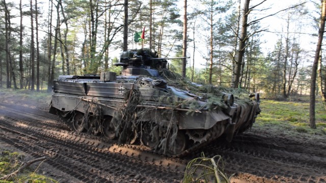 Waffenlieferungen: Würde er den Ukrainern im Kampf gegen die Invasoren helfen? Der Schützenpanzer "Marder".